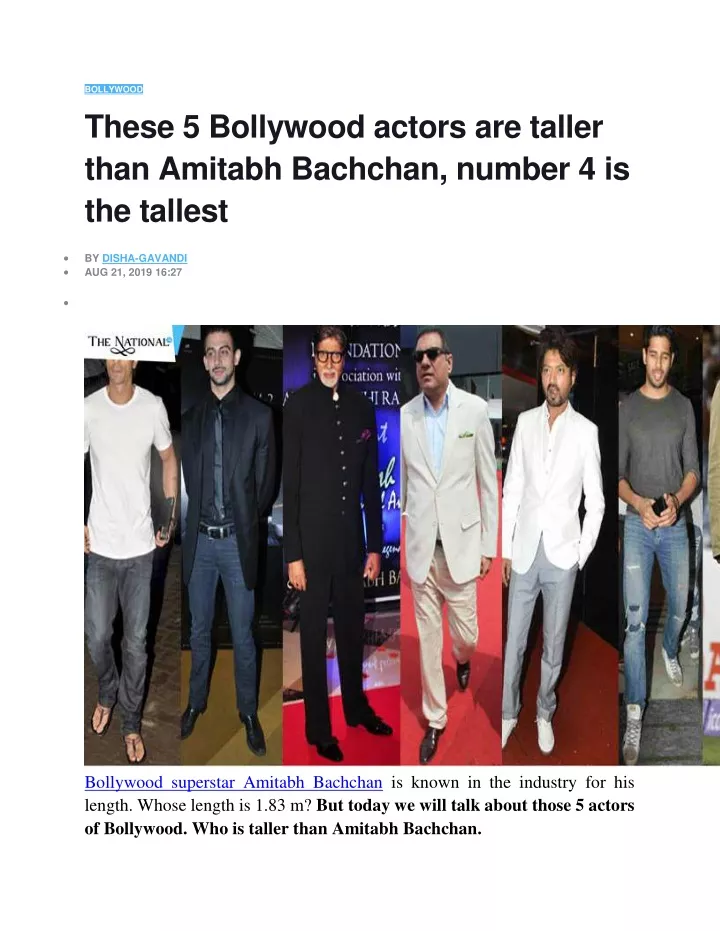 bollywood these 5 bollywood actors are taller