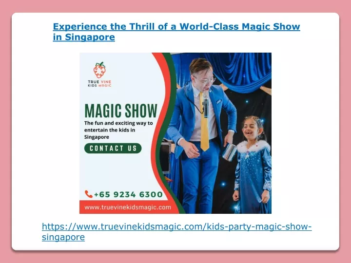 experience the thrill of a world class magic show