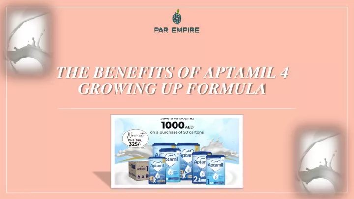 the benefits of aptamil 4 growing up formula