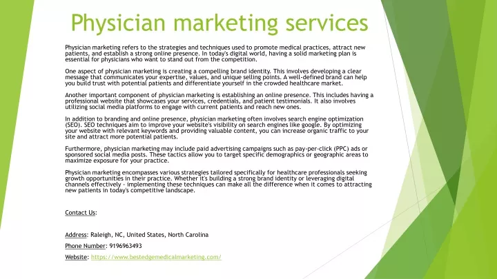 physician marketing services