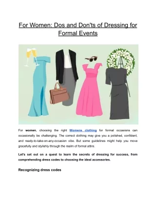 For Women_ Dos and Don'ts of Dressing for Formal Events
