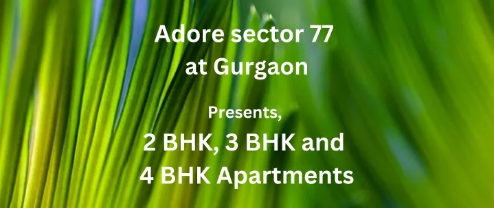 adore sector 77 at gurgaon