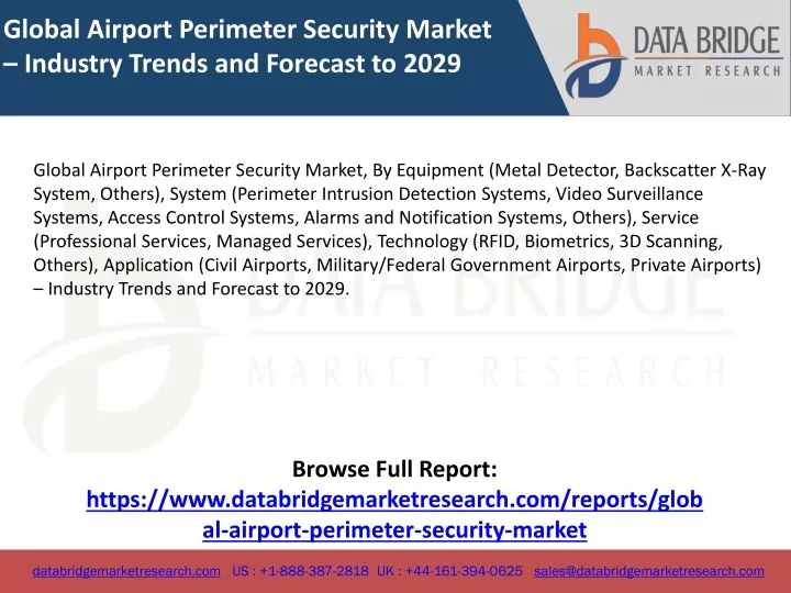 global airport perimeter security market industry
