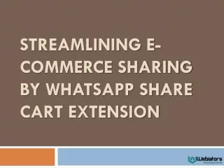 streamlining e commerce sharing by whatsapp share cart extension