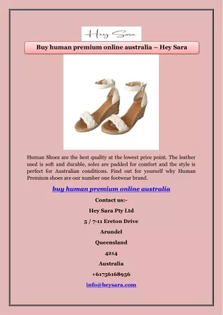 Buy human premium online australia – Hey Sara