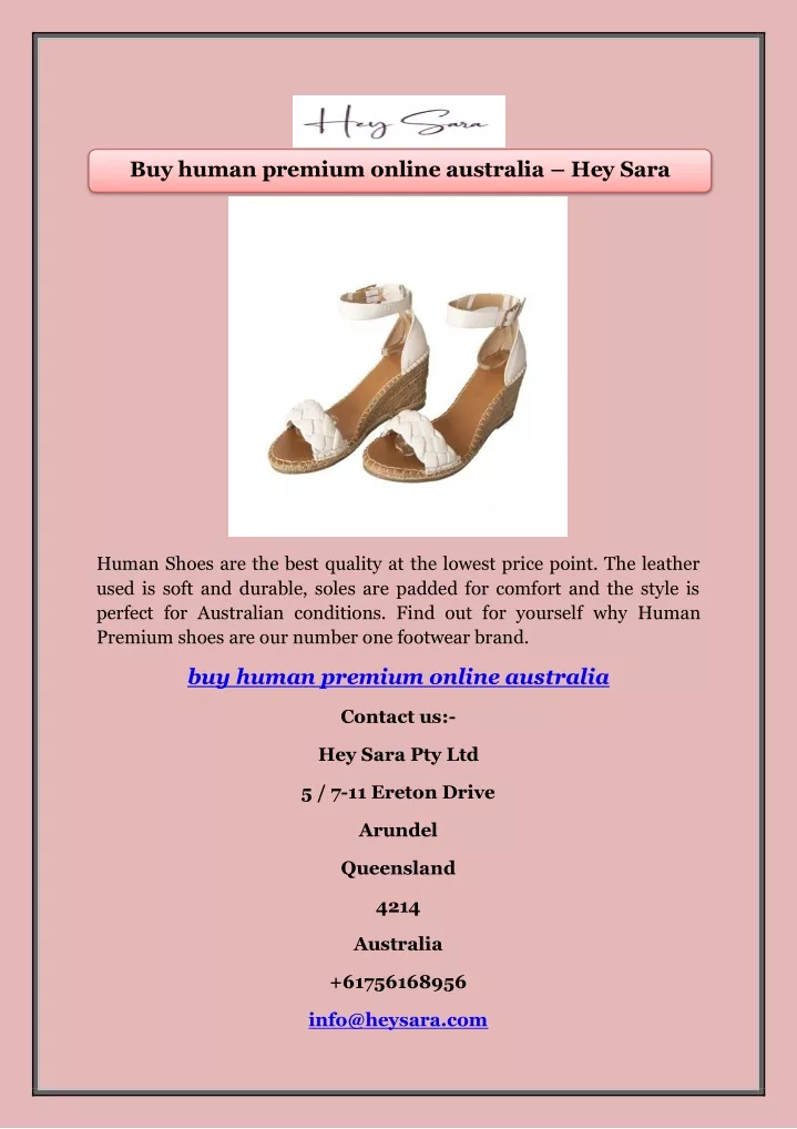buy human premium online australia hey sara