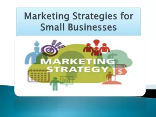 marketing strategies for small businesses