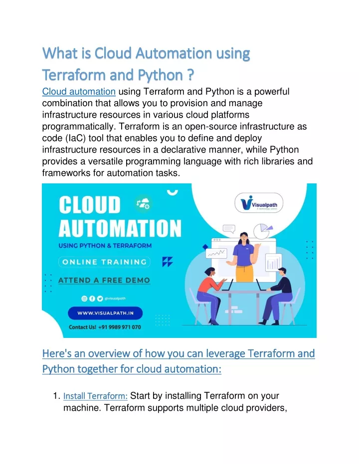 what is cloud automation using what is cloud