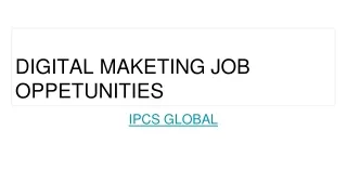 digital marketing job oppertunities