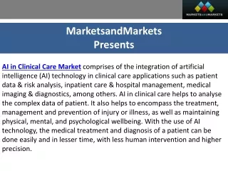 Integrating AI in Clinical Care Market: Global Market Trends and Predictions