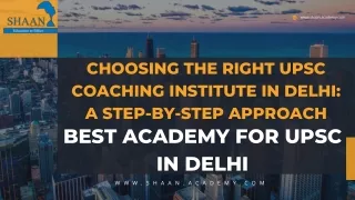Best Academy For UPSC In Delhi