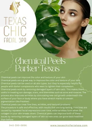 Chemical peels parker texas