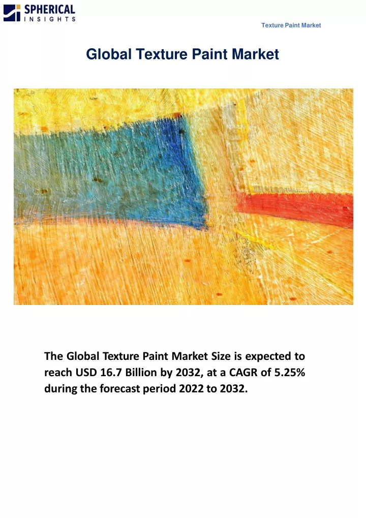 global texture paint market
