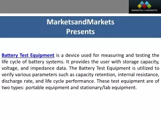 Innovations in Battery Test Equipment Market: Driving Market Growth