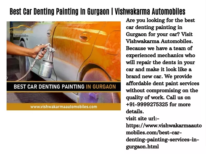 best car denting painting in gurgaon vishwakarma