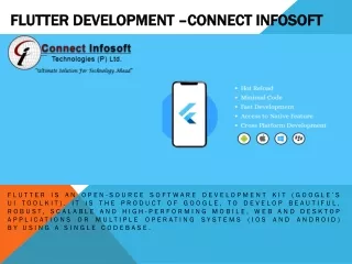 flutter development connect infosoft