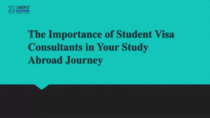 the importance of student visa consultants in your study abroad journey