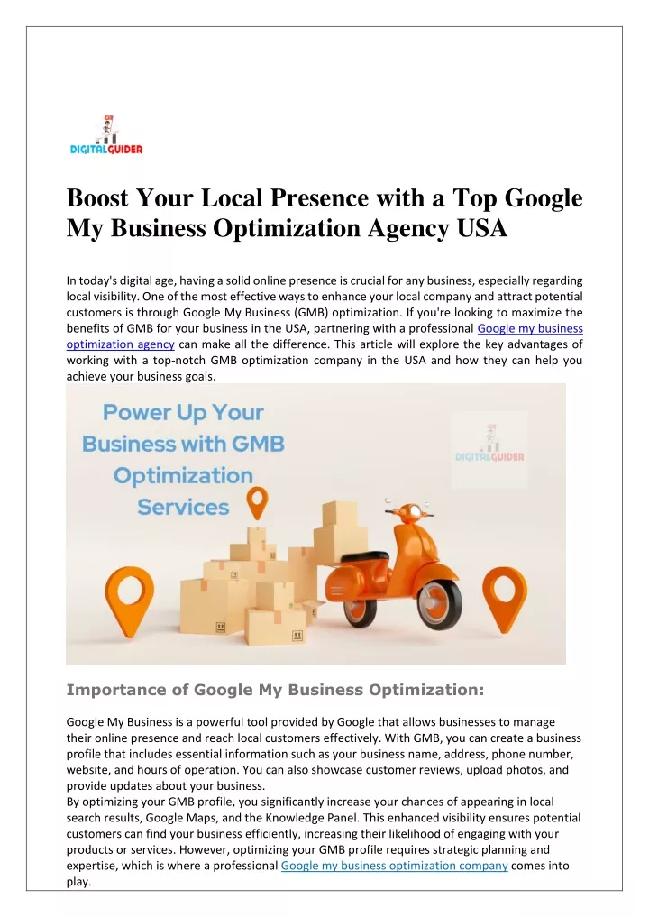 boost your local presence with a top google