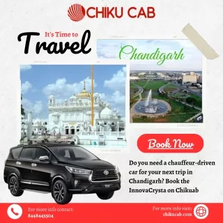 Do you need a chauffeur-driven car for your next trip in Chandigarh?