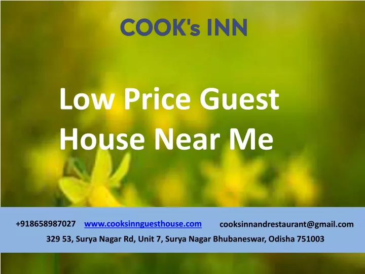 low price guest house near me
