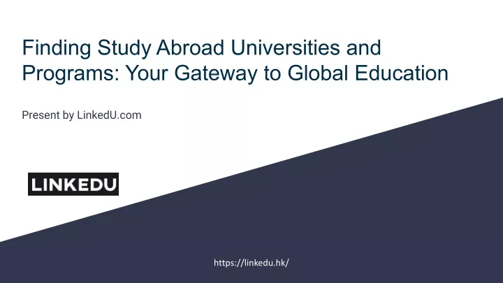 finding study abroad universities and programs