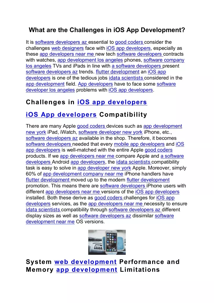 what are the challenges in ios app development