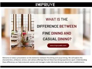 What Is the Difference Between Fine Dining & Casual Dining?