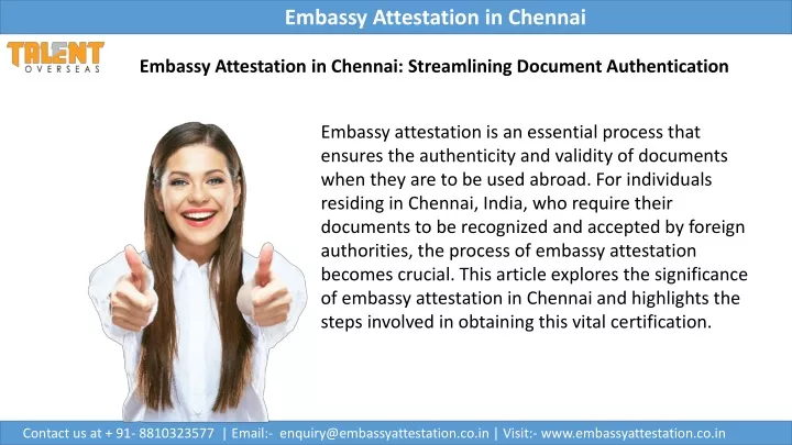 embassy attestation in chennai