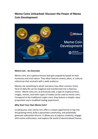 meme coins unleashed discover the power of meme