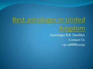 Best astrologer in United Kingdom