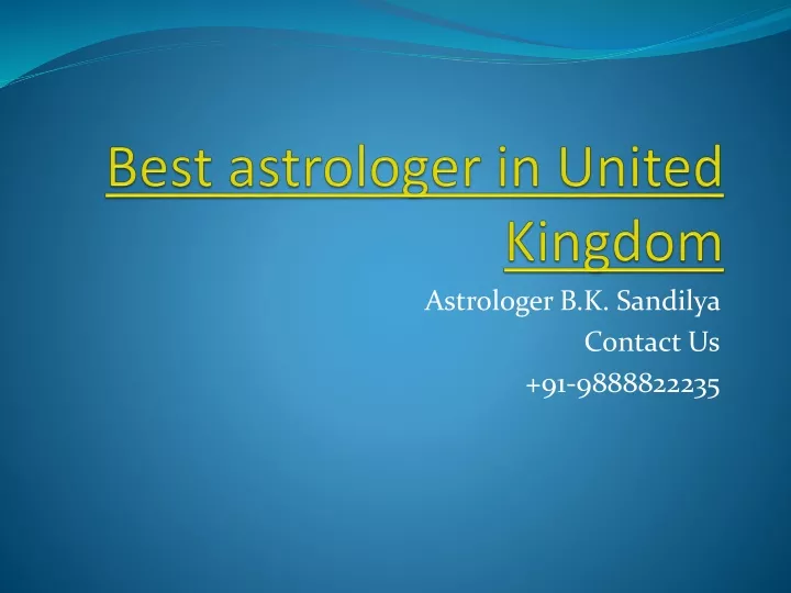 best astrologer in united kingdom