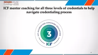 ICF mentor coaching