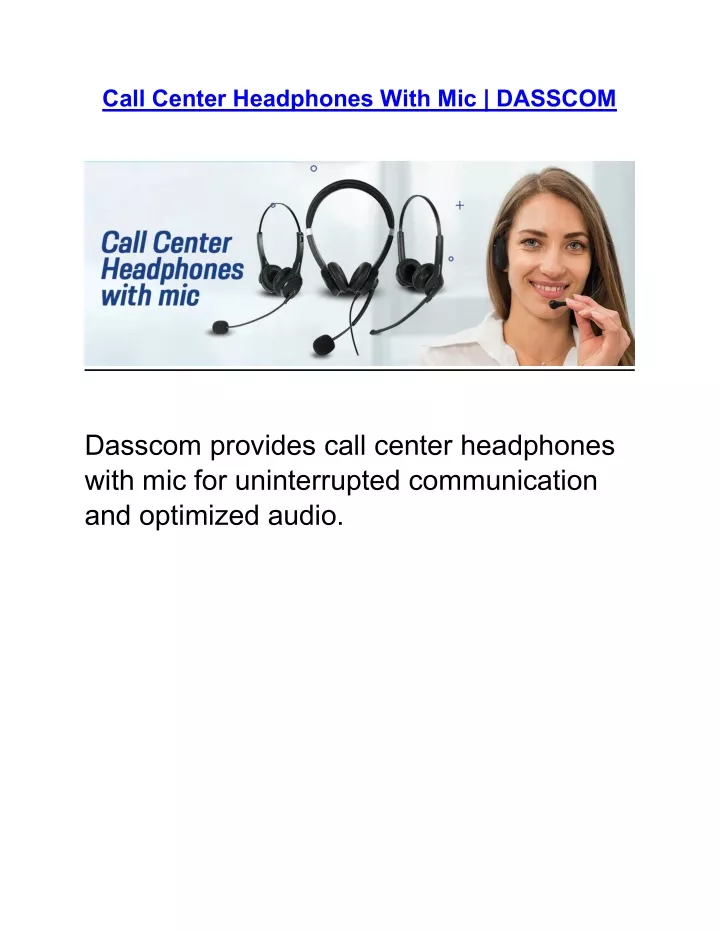 call center headphones with mic dasscom