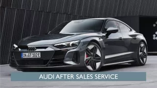 audi after sales service