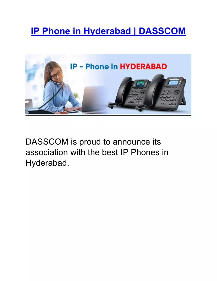 ip phone in hyderabad dasscom