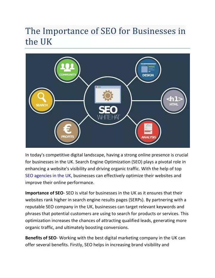 the importance of seo for businesses in the uk