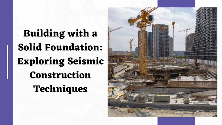 building with a solid foundation exploring