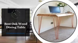 Best Oak Wood Dining Table - www.mtkrusticwoodwork.co.uk