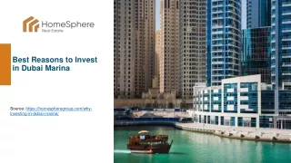 Best Reasons to Invest in Dubai Marina