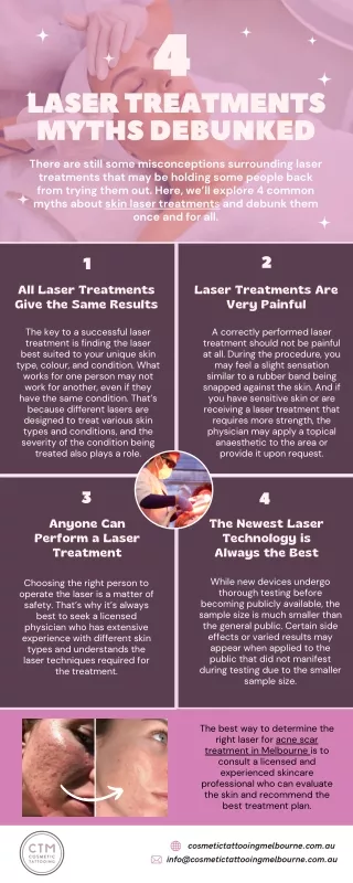 4 Laser Treatments Myths Debunked