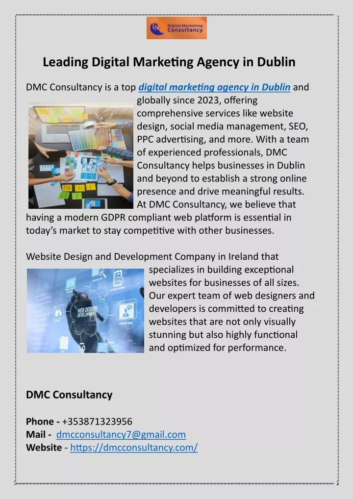 leading digital marketing agency in dublin