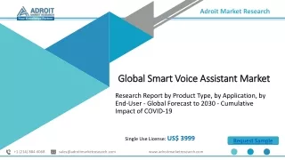 Smart Voice Assistant Market Key Challenges, Scope, Trends, Manufacturing Base