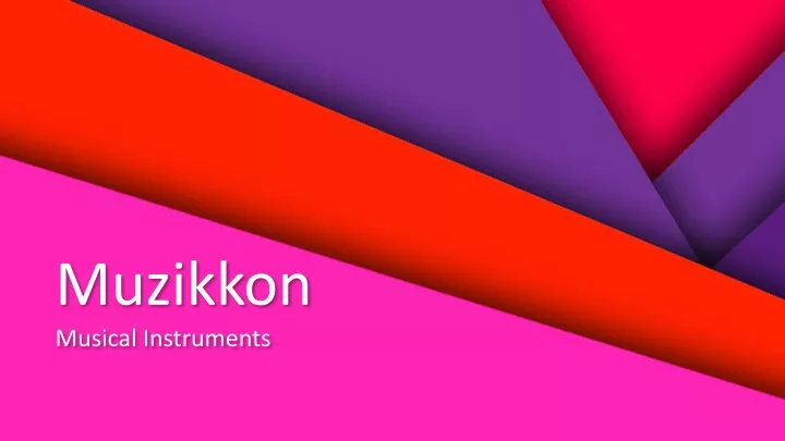 muzikkon musical instruments