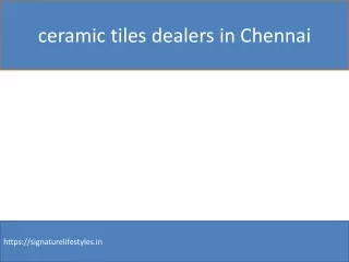 Vitrified Tiles Dealers In Chennai