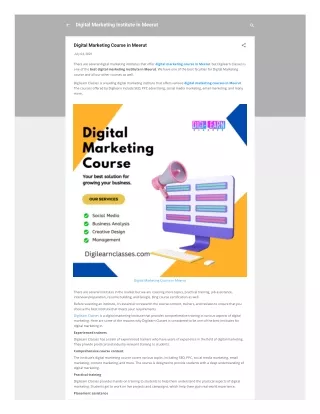 Digital Marketing Course in Meerut