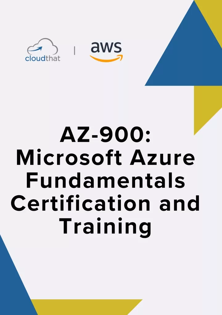 PPT - CloudThat | AZ900 Microsoft Azure Fundamentals PowerPoint ...