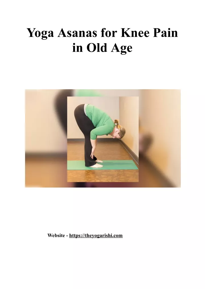 yoga asanas for knee pain in old age