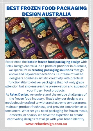 Best Frozen Food Packaging Design Australia