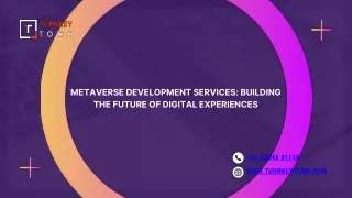 metaverse development services building