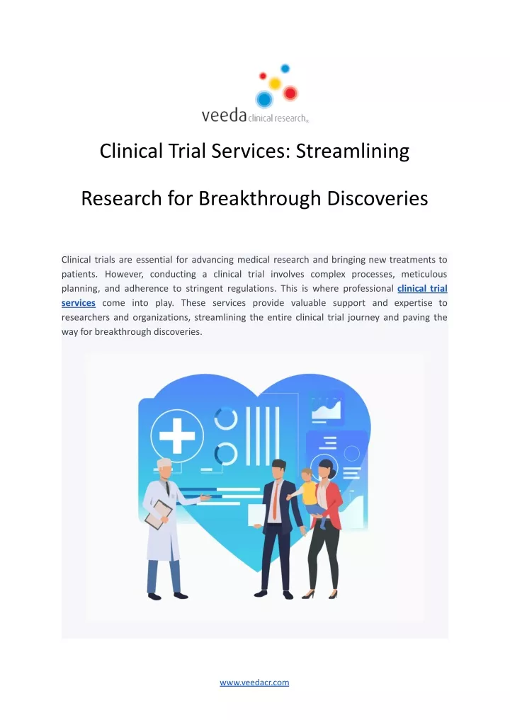clinical trial services streamlining